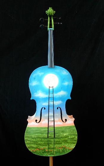 abstract cello